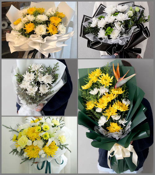 贵州毕节市黔西县锦星镇新街村白事花束代送